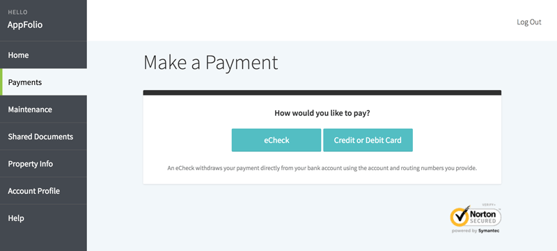 eCheck payments are free