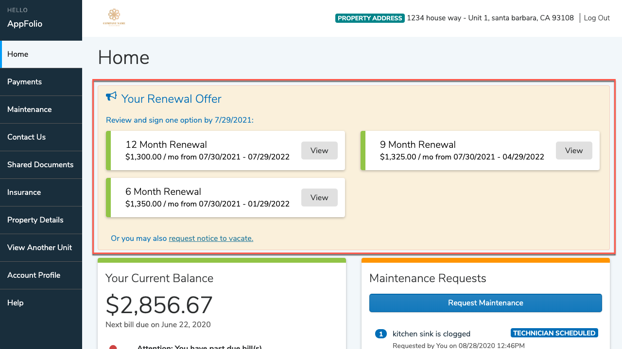 Tenant Portal Overview GPS Renting